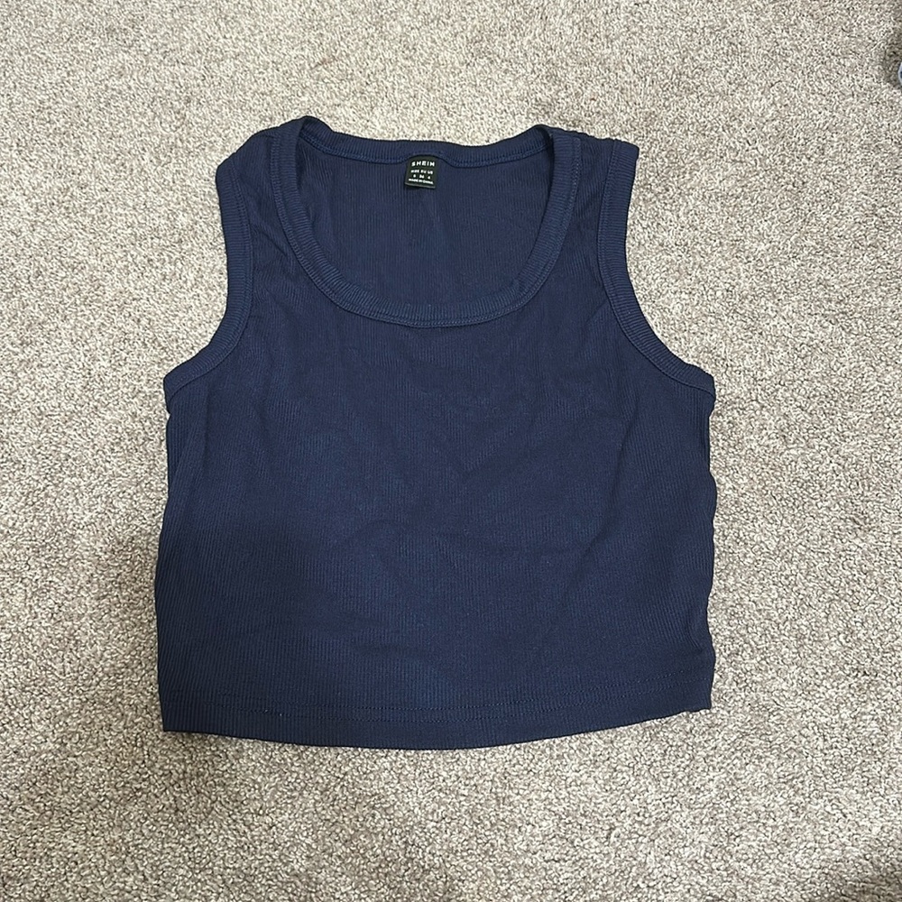 Shein navy blue top
